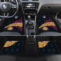 Personalized Brisbane Lions Football Car Mats Easter Egg Pattern Maroon Gold Tribal Dot Art Style