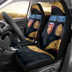 Personalized Brisbane Lions Football Car Seat Cover Easter Egg Pattern Maroon Gold Tribal Dot Art Style