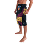 Personalized Brisbane Lions Football Lavalava Easter Egg Pattern Maroon Gold Tribal Dot Art Style