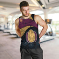 Personalized Brisbane Lions Football Men Tank Top Easter Egg Pattern Maroon Gold Tribal Dot Art Style