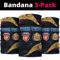 Personalized Brisbane Lions Football Neck Gaiter Easter Egg Pattern Maroon Gold Tribal Dot Art Style