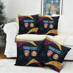 Personalized Brisbane Lions Football Pillow Cover Easter Egg Pattern Maroon Gold Tribal Dot Art Style
