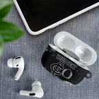 Personalized Carlton Football AirPods Case Easter Egg Pattern Navy Monochrome Tribal Dot Style