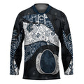 Personalized Carlton Football Hockey Jersey Easter Egg Pattern Navy Monochrome Tribal Dot Style