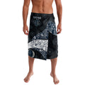 Personalized Carlton Football Lavalava Easter Egg Pattern Navy Monochrome Tribal Dot Style
