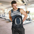 Personalized Carlton Football Men Tank Top Easter Egg Pattern Navy Monochrome Tribal Dot Style