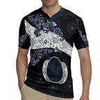Personalized Carlton Football Rugby Jersey Easter Egg Pattern Navy Monochrome Tribal Dot Style