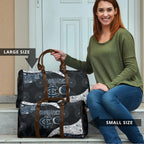 Personalized Carlton Football Travel Bag Easter Egg Pattern Navy Monochrome Tribal Dot Style