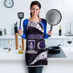 Personalized Fremantle Dockers Football Apron Easter Egg Pattern Purple Monochrome Tribal Dot Style