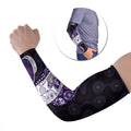Personalized Fremantle Dockers Football Arm Sleeves Easter Egg Pattern Purple Monochrome Tribal Dot Style