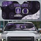 Personalized Fremantle Dockers Football Auto Sun Shade Easter Egg Pattern Purple Monochrome Tribal Dot Style