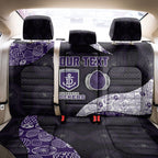 Personalized Fremantle Dockers Football Back Car Seat Cover Easter Egg Pattern Purple Monochrome Tribal Dot Style