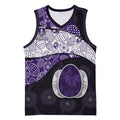 Personalized Fremantle Dockers Football Basketball Jersey Easter Egg Pattern Purple Monochrome Tribal Dot Style