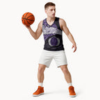 Personalized Fremantle Dockers Football Basketball Jersey Easter Egg Pattern Purple Monochrome Tribal Dot Style
