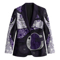 Personalized Fremantle Dockers Football Blazer Easter Egg Pattern Purple Monochrome Tribal Dot Style