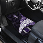 Personalized Fremantle Dockers Football Car Mats Easter Egg Pattern Purple Monochrome Tribal Dot Style