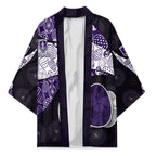 Personalized Fremantle Dockers Football Kimono Easter Egg Pattern Purple Monochrome Tribal Dot Style