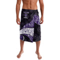 Personalized Fremantle Dockers Football Lavalava Easter Egg Pattern Purple Monochrome Tribal Dot Style