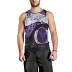 Personalized Fremantle Dockers Football Men Tank Top Easter Egg Pattern Purple Monochrome Tribal Dot Style