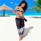 Personalized Fremantle Dockers Football Sarong Easter Egg Pattern Purple Monochrome Tribal Dot Style