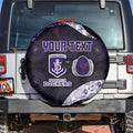 Personalized Fremantle Dockers Football Spare Tire Cover Easter Egg Pattern Purple Monochrome Tribal Dot Style