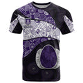 Personalized Fremantle Dockers Football T Shirt Easter Egg Pattern Purple Monochrome Tribal Dot Style