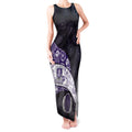 Personalized Fremantle Dockers Football Tank Maxi Dress Easter Egg Pattern Purple Monochrome Tribal Dot Style