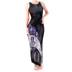 Personalized Fremantle Dockers Football Tank Maxi Dress Easter Egg Pattern Purple Monochrome Tribal Dot Style
