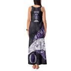 Personalized Fremantle Dockers Football Tank Maxi Dress Easter Egg Pattern Purple Monochrome Tribal Dot Style