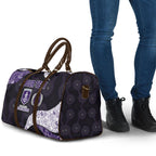 Personalized Fremantle Dockers Football Travel Bag Easter Egg Pattern Purple Monochrome Tribal Dot Style