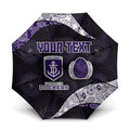Personalized Fremantle Dockers Football Umbrella Easter Egg Pattern Purple Monochrome Tribal Dot Style