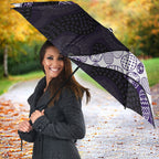 Personalized Fremantle Dockers Football Umbrella Easter Egg Pattern Purple Monochrome Tribal Dot Style