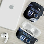 Personalized Geelong Cats Football AirPods Case Easter Egg Pattern Blue Monochrome Tribal Dot Style