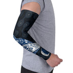Personalized Geelong Cats Football Arm Sleeves Easter Egg Pattern Blue Monochrome Tribal Dot Style