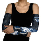 Personalized Geelong Cats Football Arm Sleeves Easter Egg Pattern Blue Monochrome Tribal Dot Style