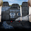 Personalized Geelong Cats Football Back Car Seat Cover Easter Egg Pattern Blue Monochrome Tribal Dot Style