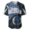 Personalized Geelong Cats Football Baseball Jersey Easter Egg Pattern Blue Monochrome Tribal Dot Style