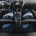 Personalized Geelong Cats Football Car Mats Easter Egg Pattern Blue Monochrome Tribal Dot Style