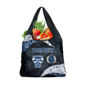 Personalized Geelong Cats Football Grocery Bag Easter Egg Pattern Blue Monochrome Tribal Dot Style
