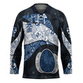 Personalized Geelong Cats Football Hockey Jersey Easter Egg Pattern Blue Monochrome Tribal Dot Style