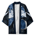 Personalized Geelong Cats Football Kimono Easter Egg Pattern Blue Monochrome Tribal Dot Style
