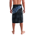 Personalized Geelong Cats Football Lavalava Easter Egg Pattern Blue Monochrome Tribal Dot Style