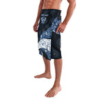 Personalized Geelong Cats Football Lavalava Easter Egg Pattern Blue Monochrome Tribal Dot Style
