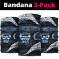 Personalized Geelong Cats Football Neck Gaiter Easter Egg Pattern Blue Monochrome Tribal Dot Style