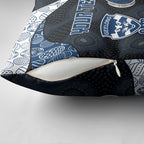 Personalized Geelong Cats Football Pillow Cover Easter Egg Pattern Blue Monochrome Tribal Dot Style