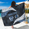 Personalized Geelong Cats Football Sarong Easter Egg Pattern Blue Monochrome Tribal Dot Style