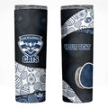 Personalized Geelong Cats Football Skinny Tumbler Easter Egg Pattern Blue Monochrome Tribal Dot Style
