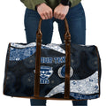 Personalized Geelong Cats Football Travel Bag Easter Egg Pattern Blue Monochrome Tribal Dot Style