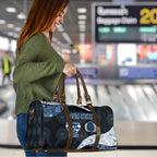Personalized Geelong Cats Football Travel Bag Easter Egg Pattern Blue Monochrome Tribal Dot Style