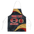 Personalized Suns Football Apron Easter Egg Pattern Red Yellow Tribal Dot Art Style